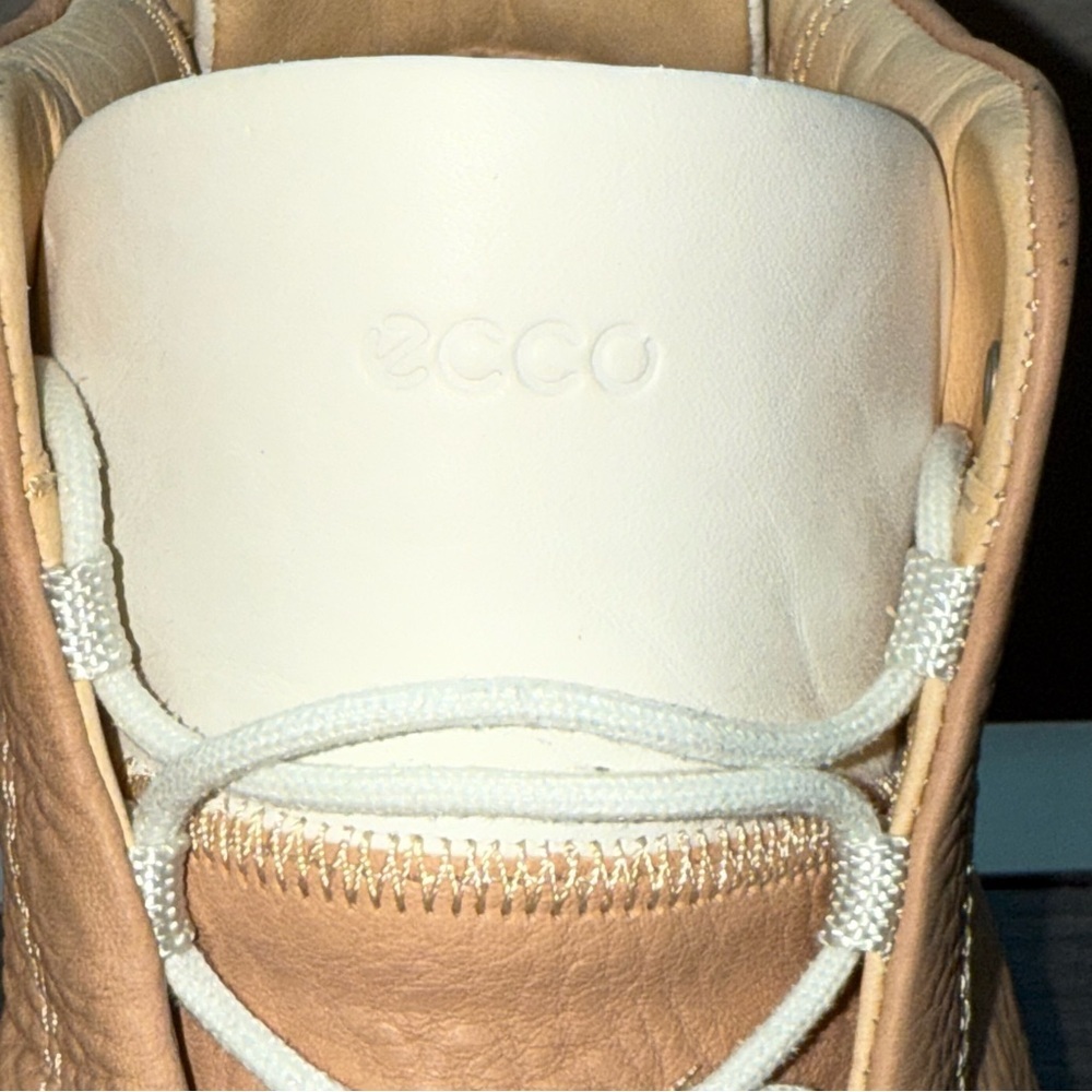 Ecco Women's Sneakers in Tan and White - Picture 6 of 15